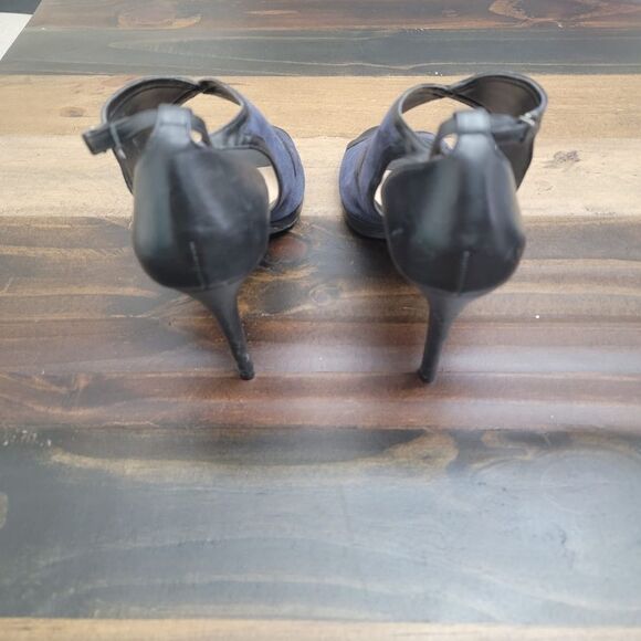 Antonio Melani High Heels Mix Black & Blue Open Toes. Women's Size 10M - Picture 4 of 9